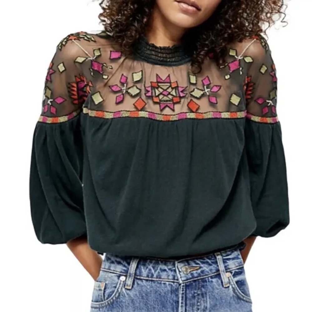 Free People Monday Morning Evergreen Top